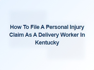 How Delivery Workers in Kentucky Can File Personal Injury Claims